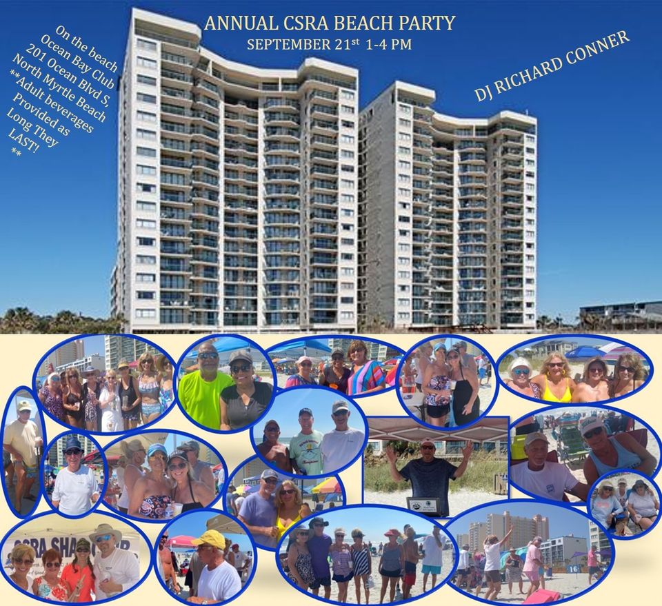 CSRA Annual Beach Party - Beach Front Ocean Bay Club